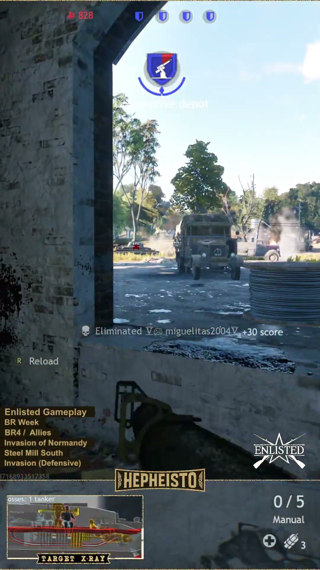 Anti Tank Gunner eliminates Panzer IV E with RPzB. 43 Ofenrohr