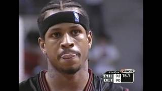 Allen Iverson's 31 Points vs. Pistons in Game 2 (2003)