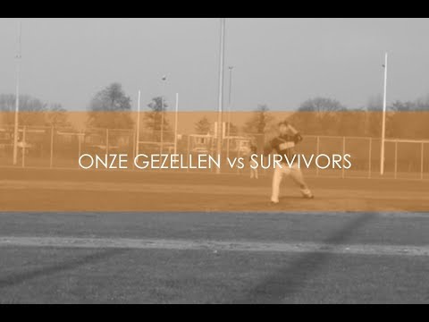 TIW-Survivors honkbal 1 - Oefenwedstrijd - Onze Gezellen vs Survivors