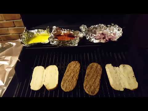 Making some beef hoagies