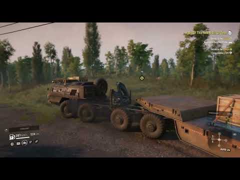 (Part 40) Drivethrough Snowrunner Central Asia muddy adventure,