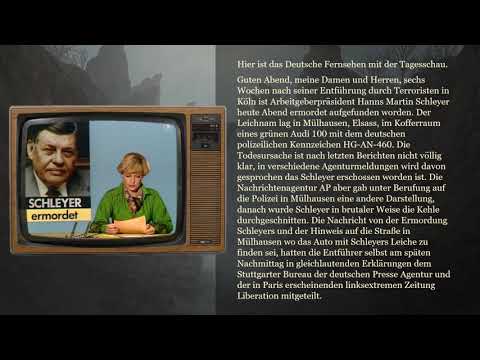 Boom 5 19 oktober 1977. ARD Extra Journaaluitzending. Lichaam van Hanns Martin Schleyer gevonden.