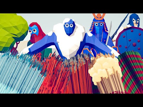 4x GIANT 👹 Vs 🏹 EVERY GOD / Totally Accurate Battle Simulator ( TABS )