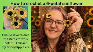 Sunday Stitches - Sunflower crochet Tutorial - this is what I sent to all of my 1st month members
