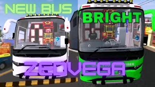 New bus | zed vega | bright | bussid | DUDE BOY #GAME#bussid #bus