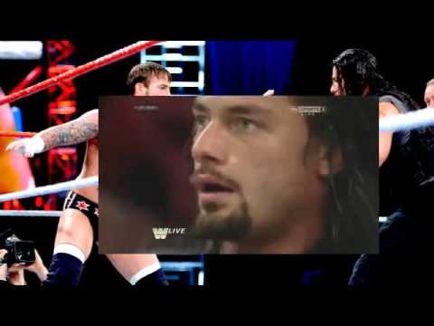 RAW Raw Old School 1-6-14 - CM Punk vs Roman Reigns