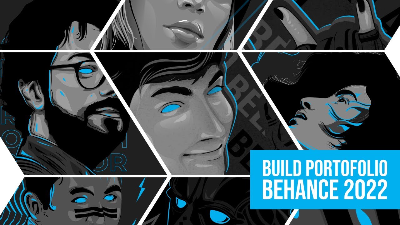 AFFINITY DESIGNER - MAKE A PORTFOLIO DESIGN IN BEHANCE 2022 - PORTRAIT POSTER DESIGN