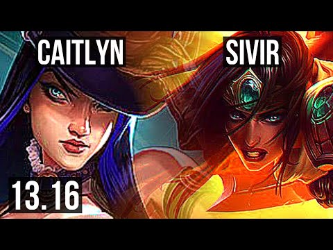 CAITLYN & Seraphine vs SIVIR & Taric (ADC) | 4/0/5, 2.0M mastery | EUW Master | 13.16