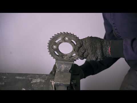 Use sprocket to make iron press