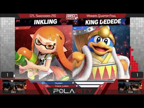 CFL Smackdown Ultimate 210 - DiZ (King Dedede) vs Dyr (Inkling) - Winners Quarterfinals