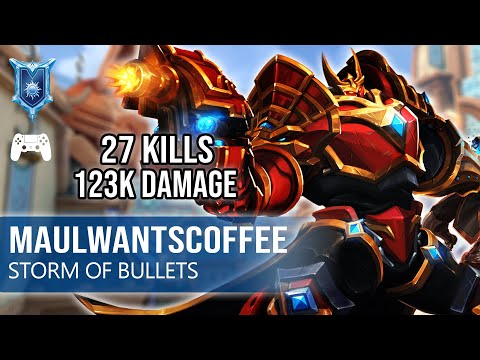 27 Kills 123K Damage MaulWantsCoffee Khan Paladins Competitive (Diamond) STORM OF BULLETS
