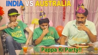 INDIA VS AUSTRALIA - Mauka Mauka Funny Ad - ICC Cricket World Cup 2015 - PAPPA KI PARTY !!