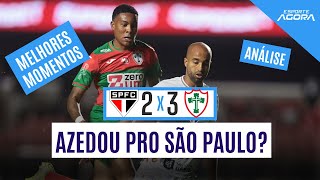 TRICOLOR PERDE E PODE FICAR DE FORA DO MATA-MATA DO PAULISTÃO | SÃO PAULO 2X3 PORTUGUESA
