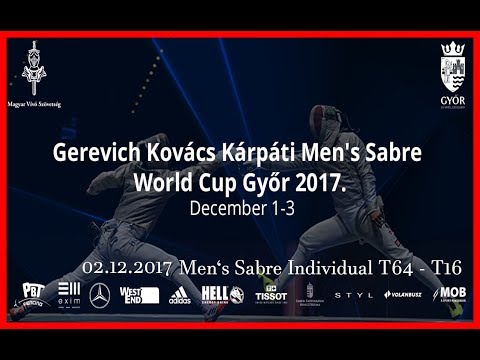 2017 Men’s Sabre Individual World Cup Győr T64 - T16 - Piste Red