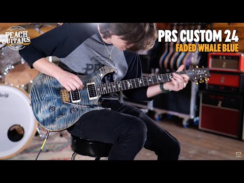 Электрогитара PRS CUSTOM 24 10 TOP (FADED WHALE BLUE) - фото 1 - id-p2011725208