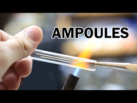 How to make ampoules from glass test tubes