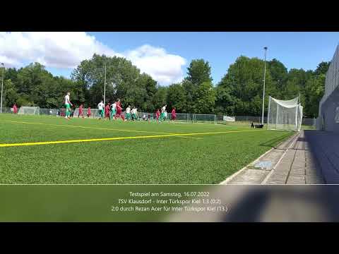 TSV Klausdorf - Inter Türkspor Kiel 0:2 durch Rezan Acer