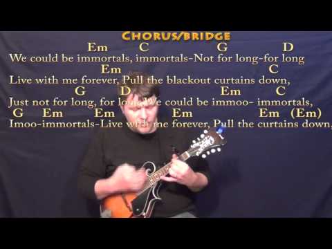 Immortals (Fall Out Boy) Mandolin Cover Lesson with Chords/Lyrics - Capo 2nd Fret