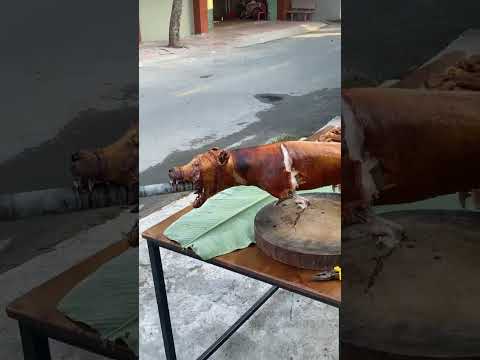 We invite you to eat roasted dog meat and drink beer