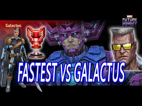 T3 Cable Vs Galactus GBR!! Old Uniform [2x] Fastest than New Uniform?? I Marvel Future Fight