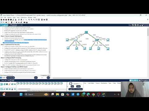 11.6.1 Packet Tracer - Switch Security Configuration
