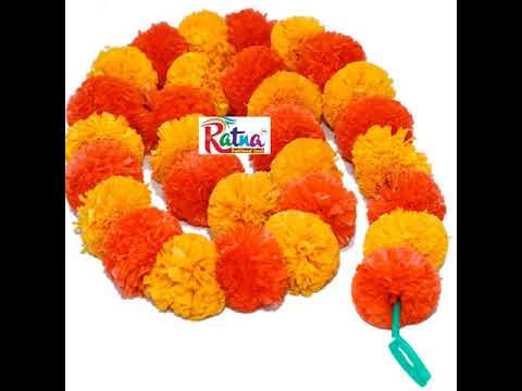 Orange Marigold Artificial Flowers Garland