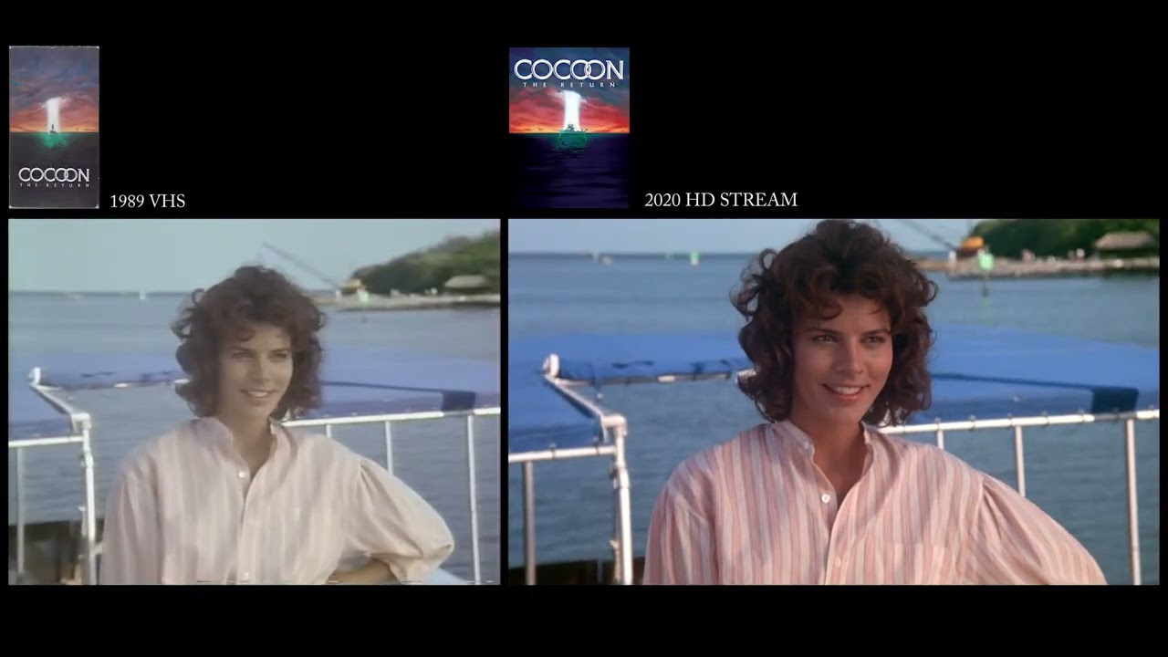 Cocoon: The Return (1988) VHS-HD Comparison