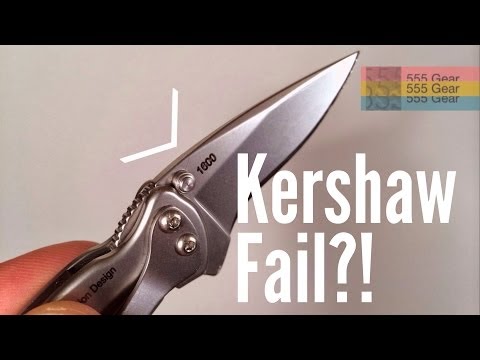 Update: Unusual Kershaw Chive Blade Failure & Warranty Report - "Crack at Knife Blade Stop"