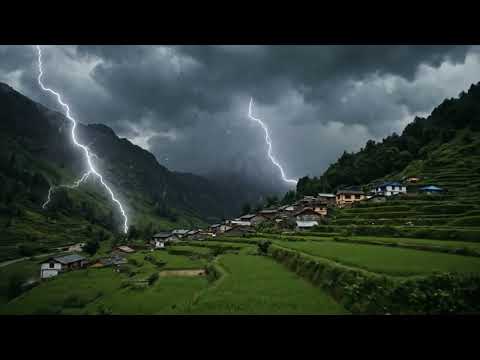 🚨 Uttarakhand Dharali Cloud Burst – AI Recreation of Nature’s Fury 🌧⚡