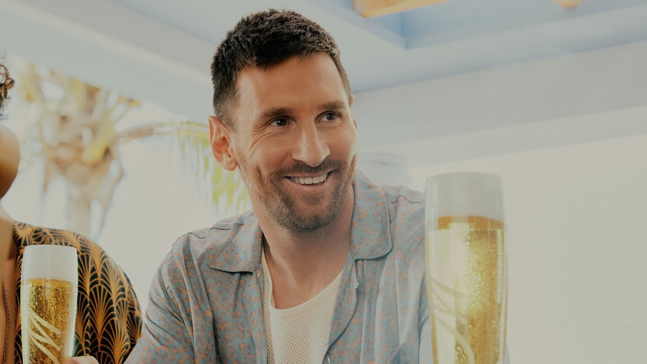 Michelob Ultra Superior Beach Super Bowl ad with Messi
