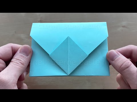 Origami Brief basteln: Briefumschlag falten - Kuvert selber basteln mit Papier ✉