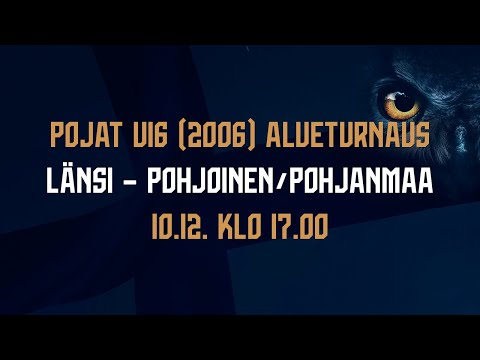 Pojat U16 (2006) alueturnaus | Länsi – Pohjoinen/Pohjanmaa | 10.12. klo 17:00