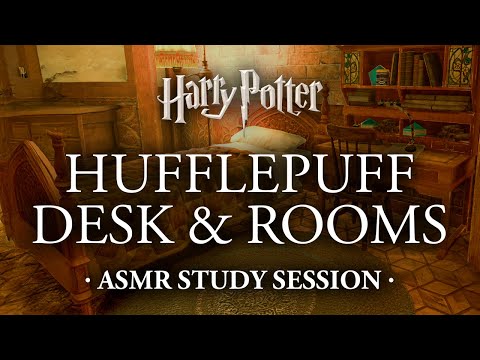 Cozy Study in the Hufflepuff House 🦡✏️ Harry Potter Pomodoro, Hogwarts Motivational Study Guidance