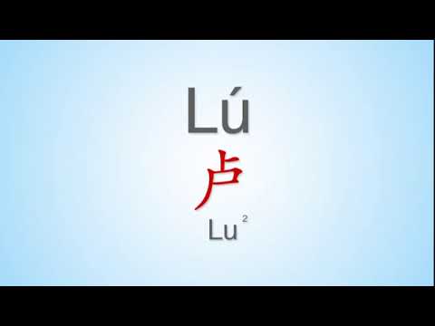 How to properly pronounce "Lu“ | ”卢" in Mandarin Chinese. Common Chinese Surname