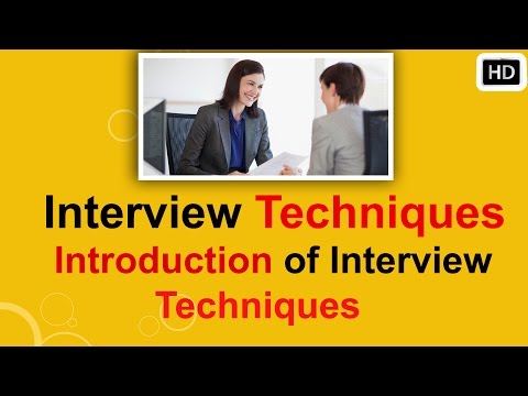 Interview Techniques Video