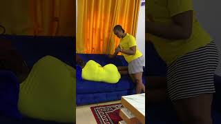 She was moved by her love 🧡🧡💚💚