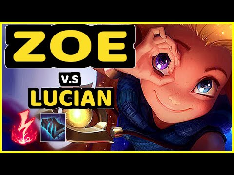 T1 FAKER (ZOE) vs LUCIAN - MID GAMEPLAY - KR Ranked MASTER