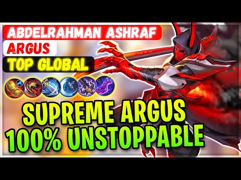 Supreme Argus 100% Unstoppable [ Top Global Argus ] Abdelrahman Ashraf - Mobile Legends Build