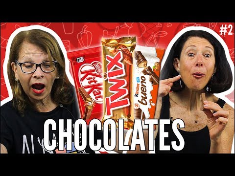 IDOSOS PROVANDO DOCES MODERNOS - CHOCOLATES