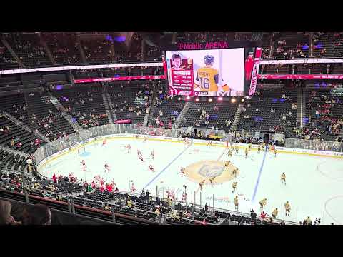 Vegas Golden Knights Vs Detroit Red Wings Pre Game Warm Up November 4th 2025