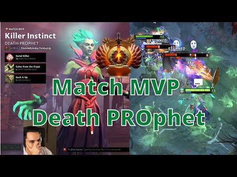 How to play Death Prophet mid! 7.28a Dota 2 Solo Q immortal rank gameplay!