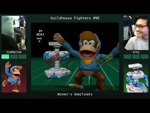"GuildHouse Fighters #96" - SipMastah (Diddy Kong) v. Grey (ROB) - Winners Semis