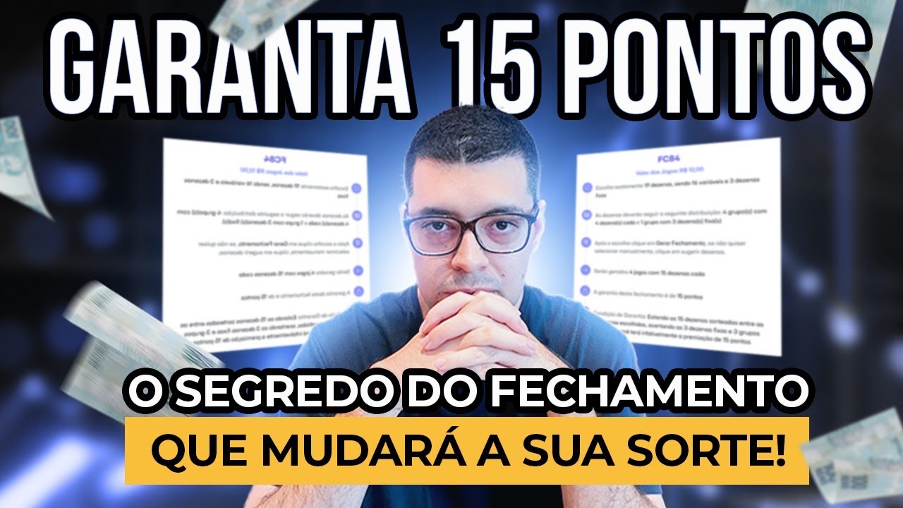 GARANTINDO 15 PONTOS COM APENAS 4 JOGOS DA LOTOFACIL
