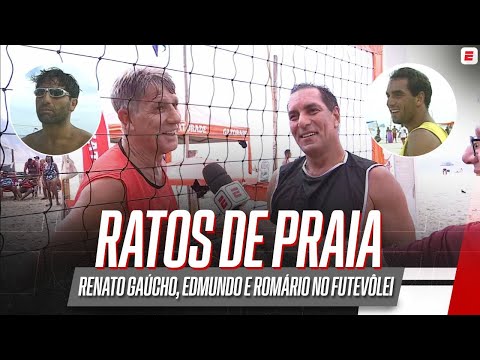 FUTEVÔLEI das LENDAS: Cícero Mello regrava REPORTAGEM HISTÓRICA com EDMUNDO, RENATO GAÚCHO E ROMÁRIO