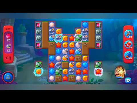 фишдом 2022  #  10997 уровень - прохождение без бустеров # Fishdom,   10997  level - no Boosters.