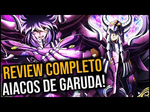 TUDO SOBRE AIACOS DE GARUDA! REVIEW COMPLETO - SAINT SEIYA AWAKENING
