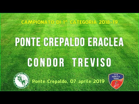Ponte Crepaldo Eraclea - Condor Treviso. Calcio Veneto di Prima categoria