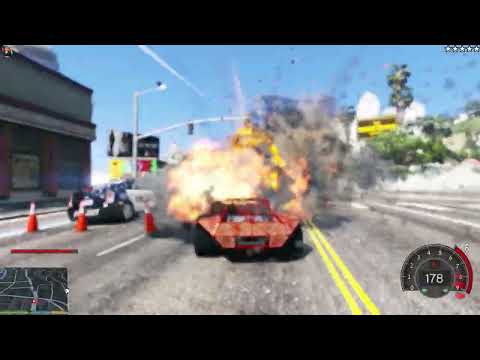 Ramp Buggy with Missile Weapon vs 5 Star Cops – Epic Rampage & Explosive Chaos | GTA 5 Cinematic