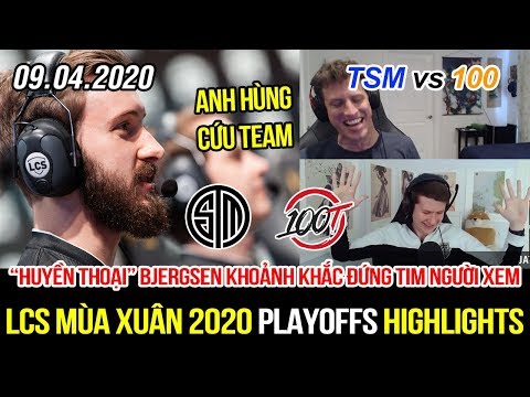 [LCS 2020] TSM vs 100 Highlights | Bjergsen mãi là "huyền thoại" NA, xử lý cứu thua trong gang tấc