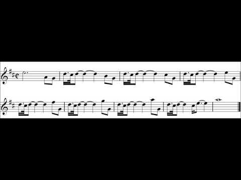 Great Highland Bagpipes Intermediate Exercise 46 – high pitch normal speed